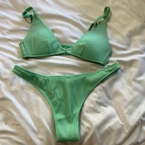 White Fox Boutique Bikini | Green | Size Small